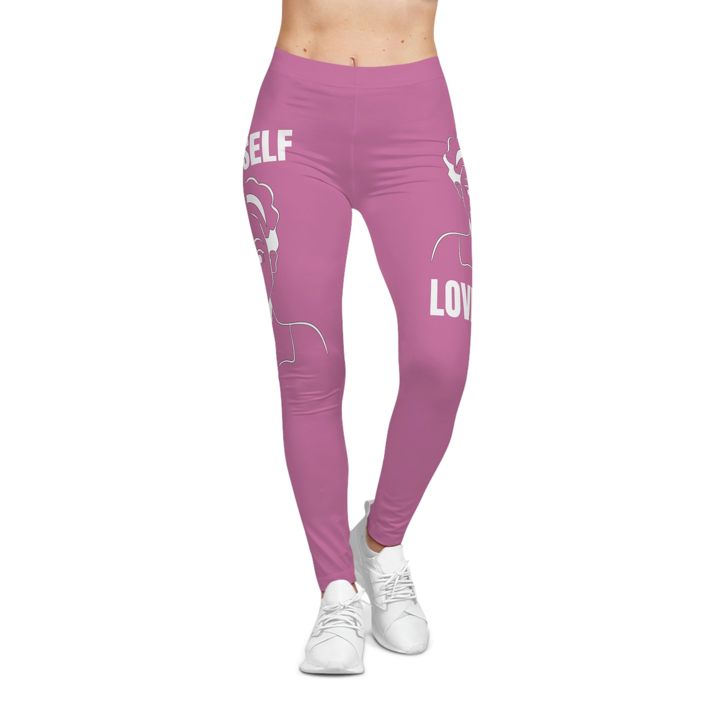 Women's Self Casual Leggings (Purple)