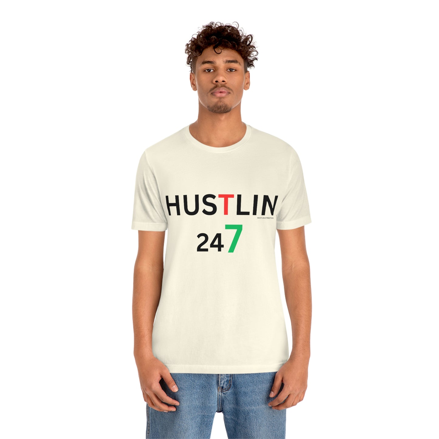 Unisex Hustlin Jersey Short Sleeve Tee