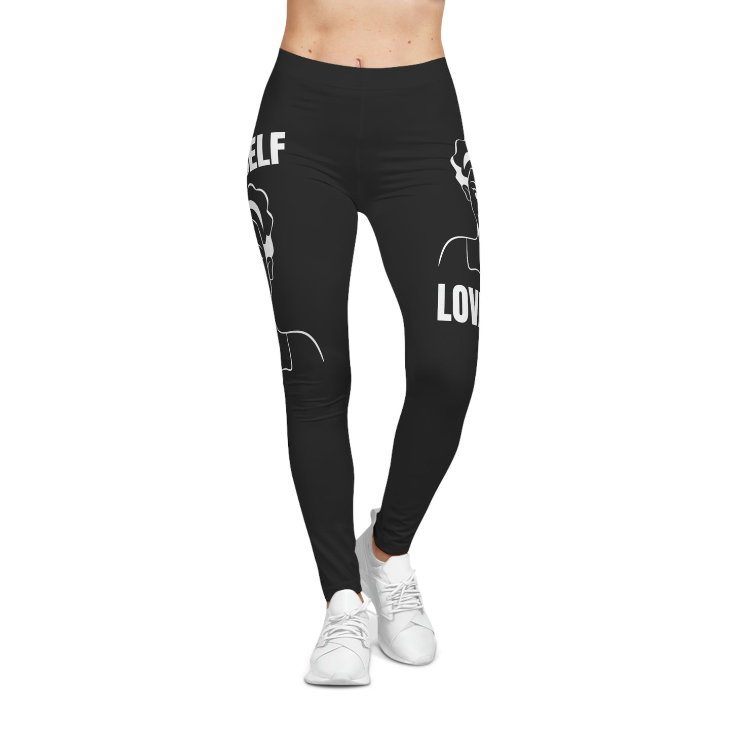 Women's Self Casual Leggings (Black)