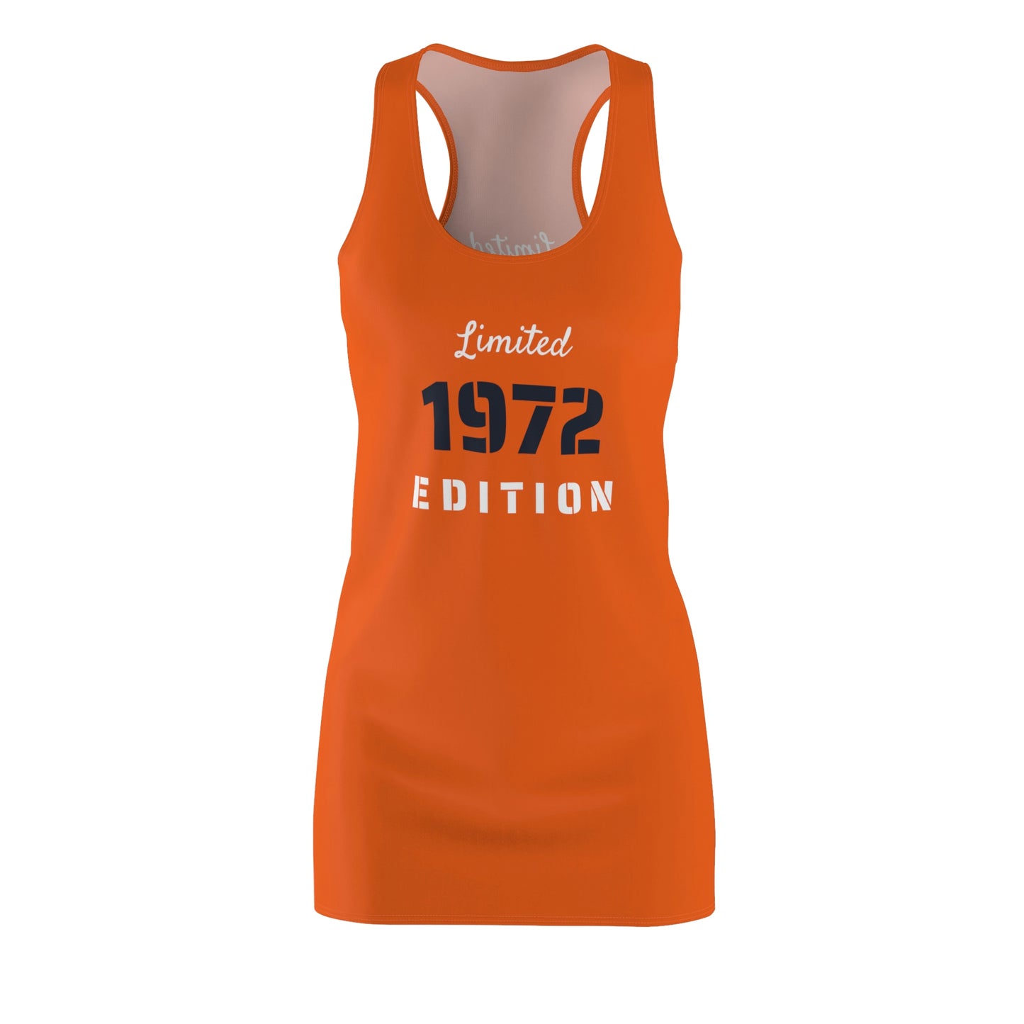 Summer Women's Cut & Sew Racerback Dress (Orange)