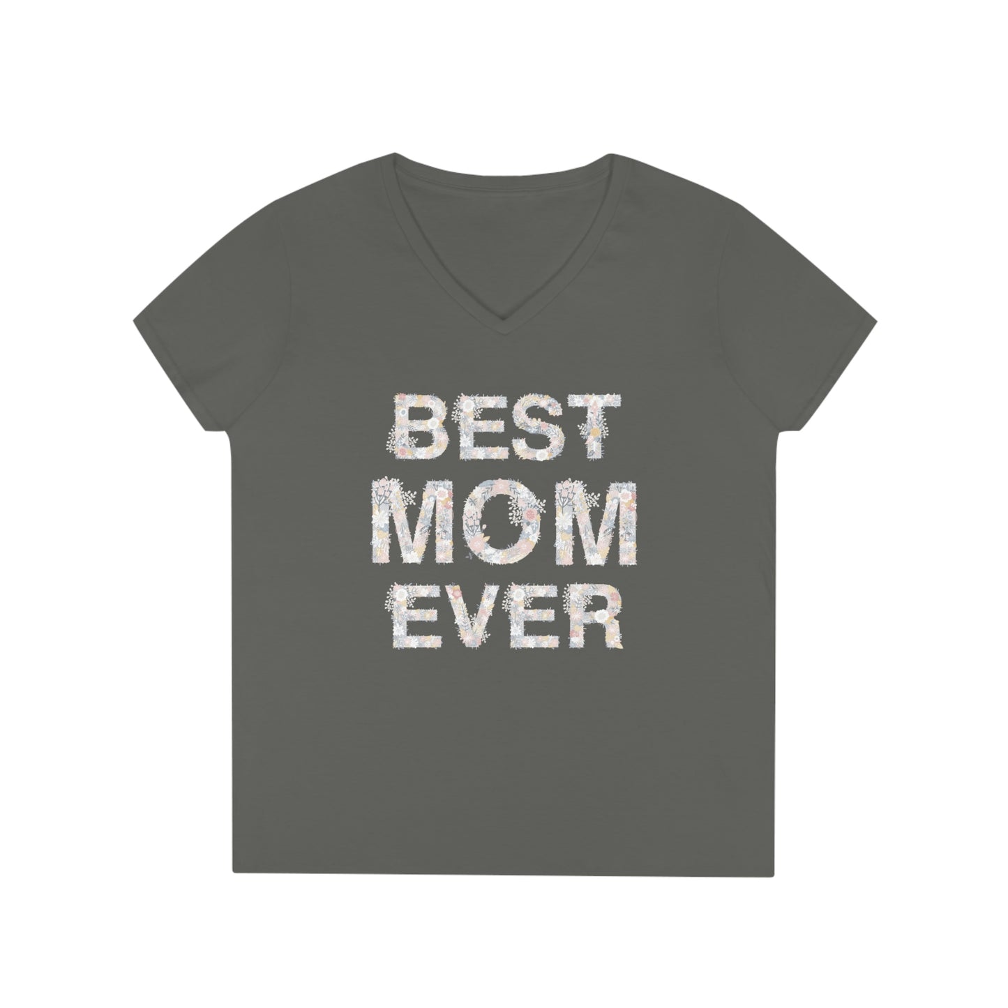 Mother's Day Ladies' V-Neck T-Shirt (Heliconia)