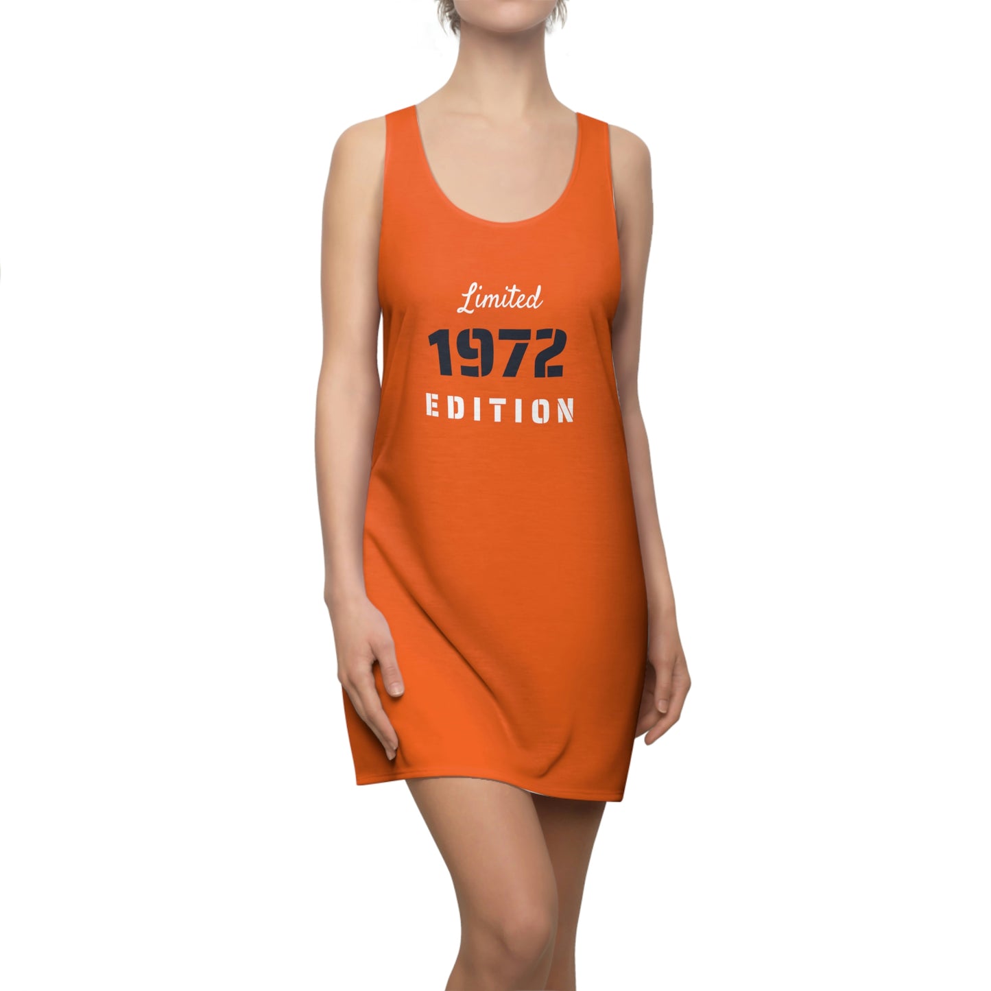 Summer Women's Cut & Sew Racerback Dress (Orange)