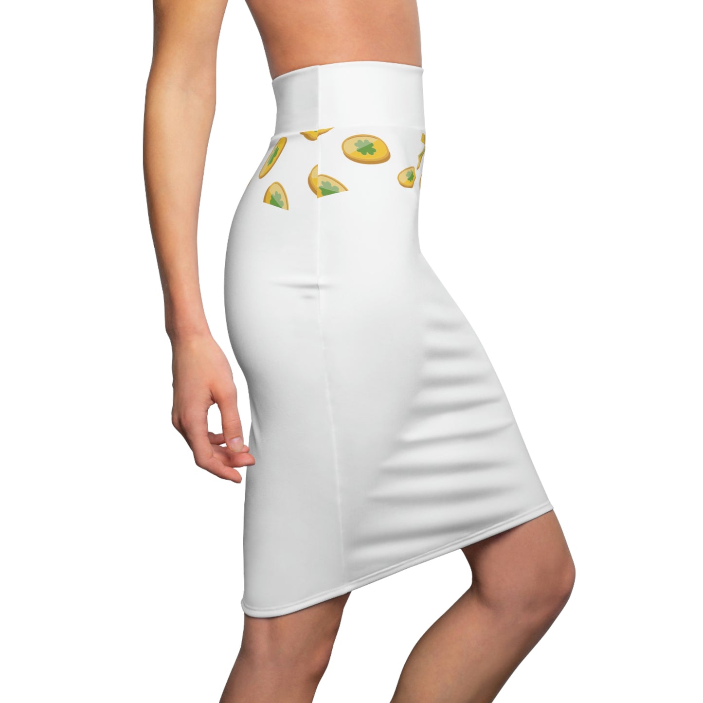 Women's Pencil Skirt (White)