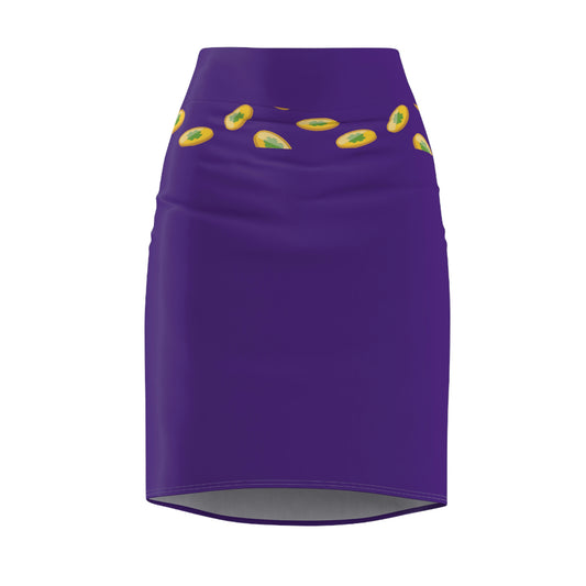 Women's Pencil Skirt (Purple)