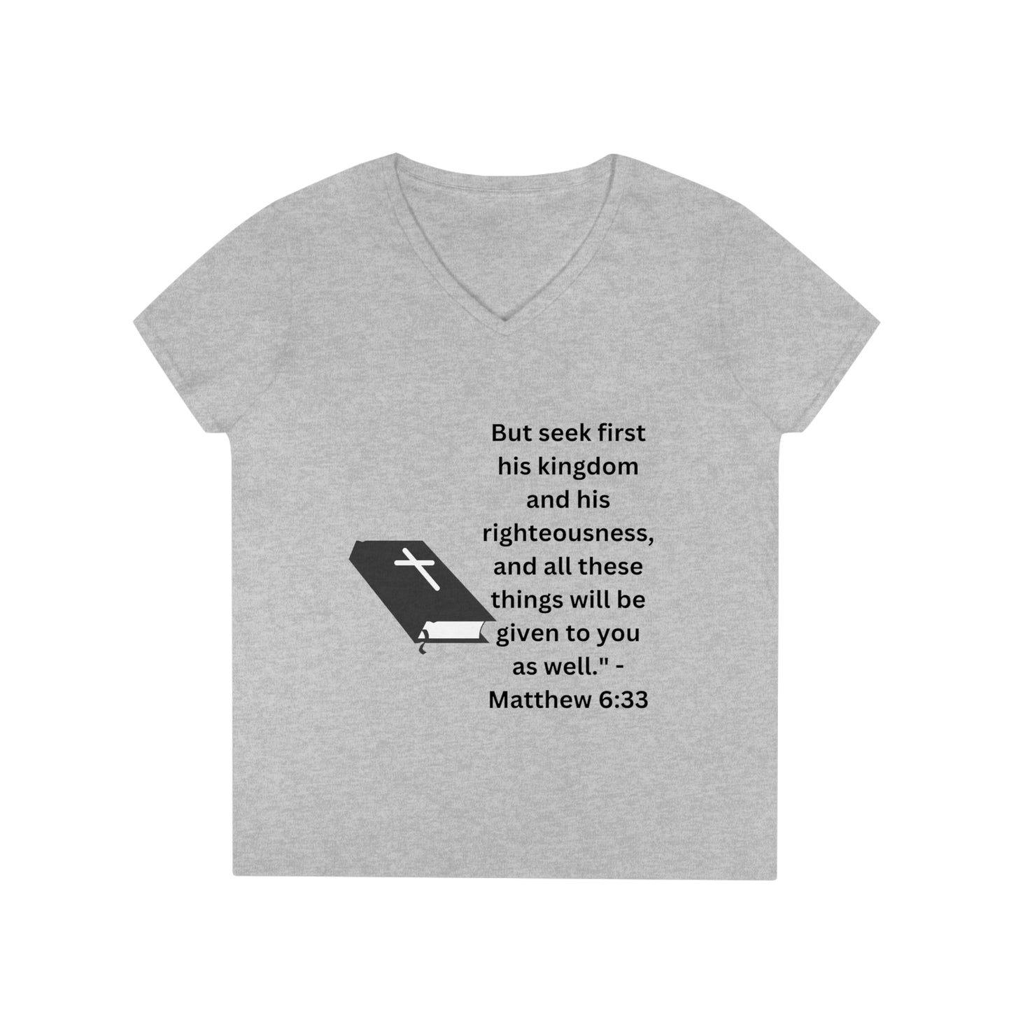 Ladies' Bible V-Neck T-Shirt