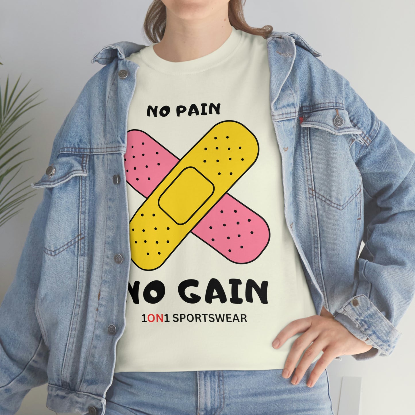 No Pain No Gain Heavy Cotton Tee