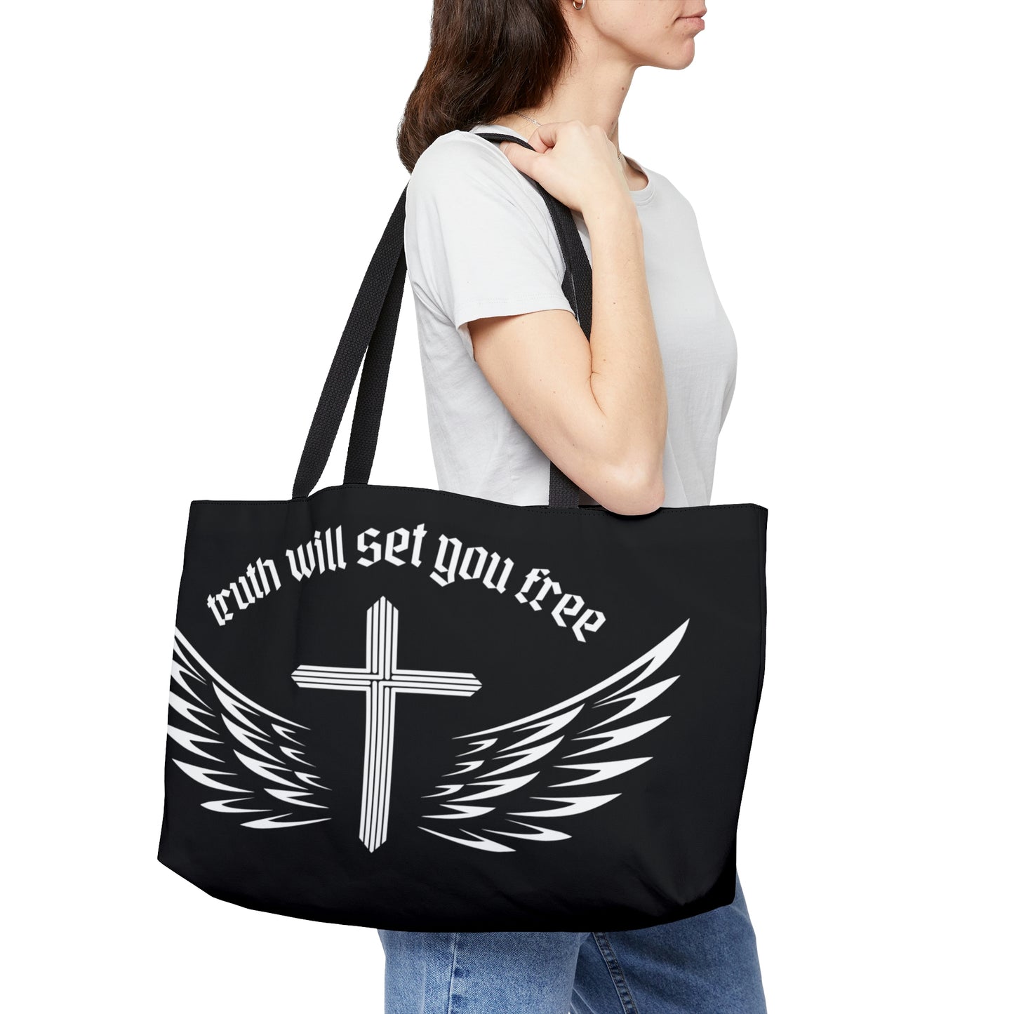 Truth Weekender Tote Bag (Black)