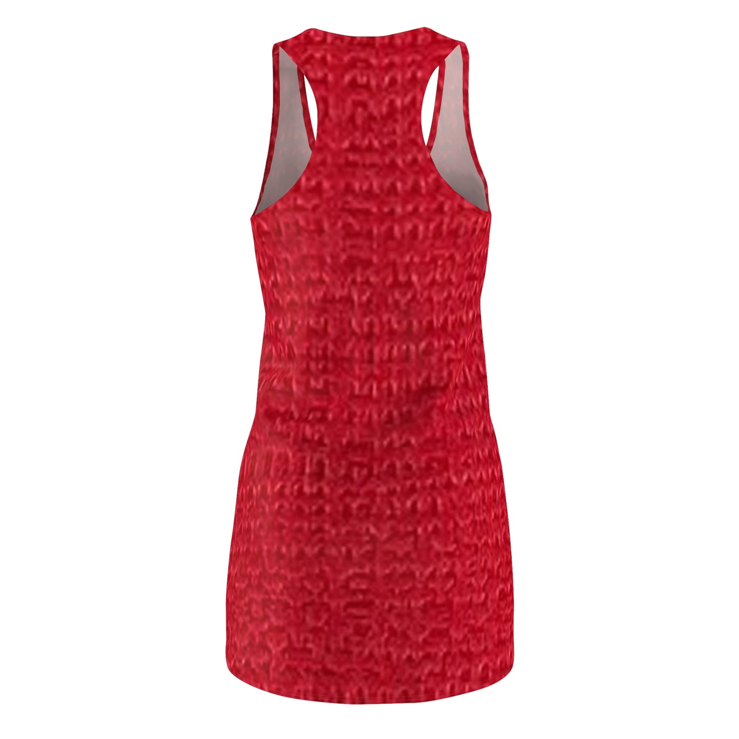 Summer Women's Cut & Sew Racerback Dress (Red)