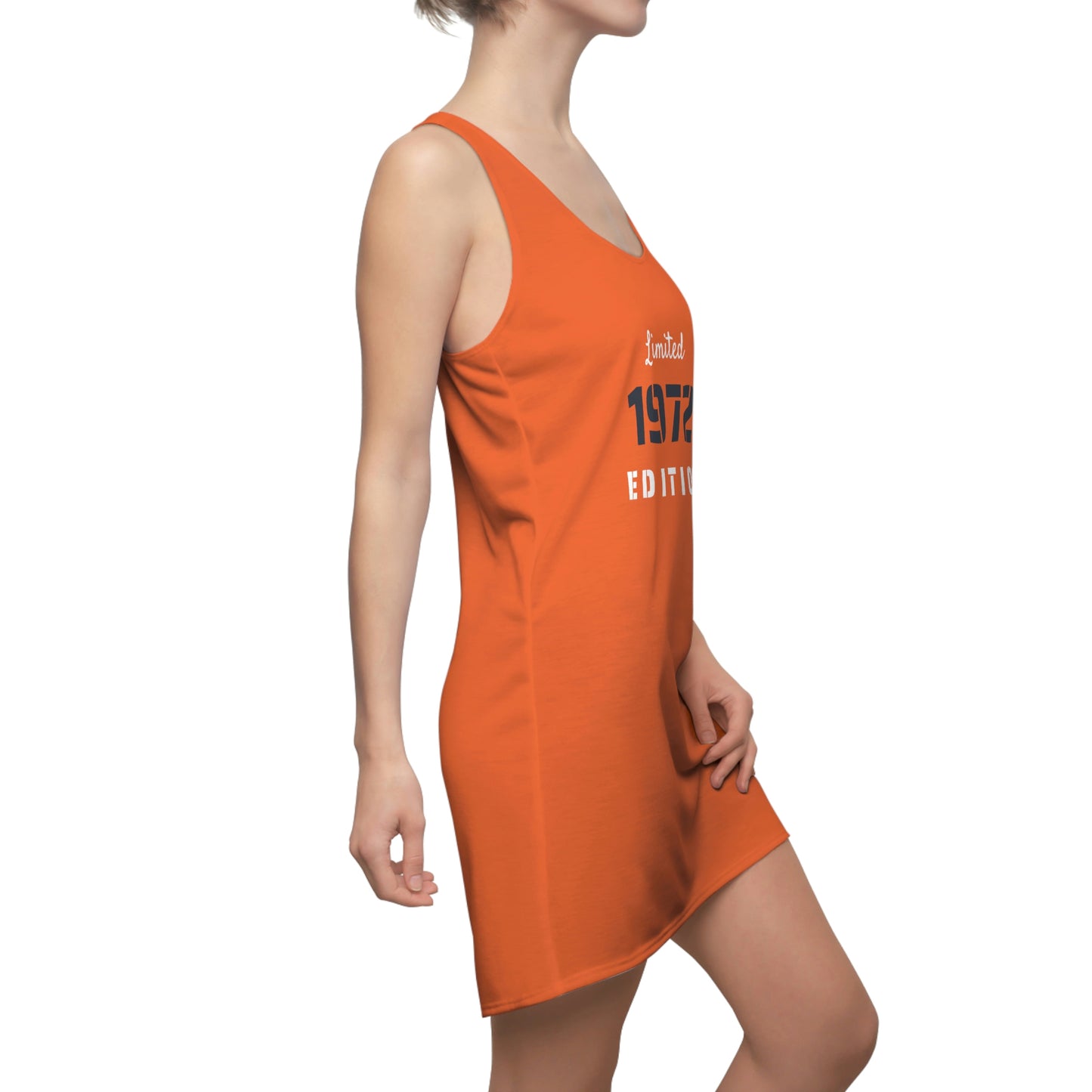 Summer Women's Cut & Sew Racerback Dress (Orange)