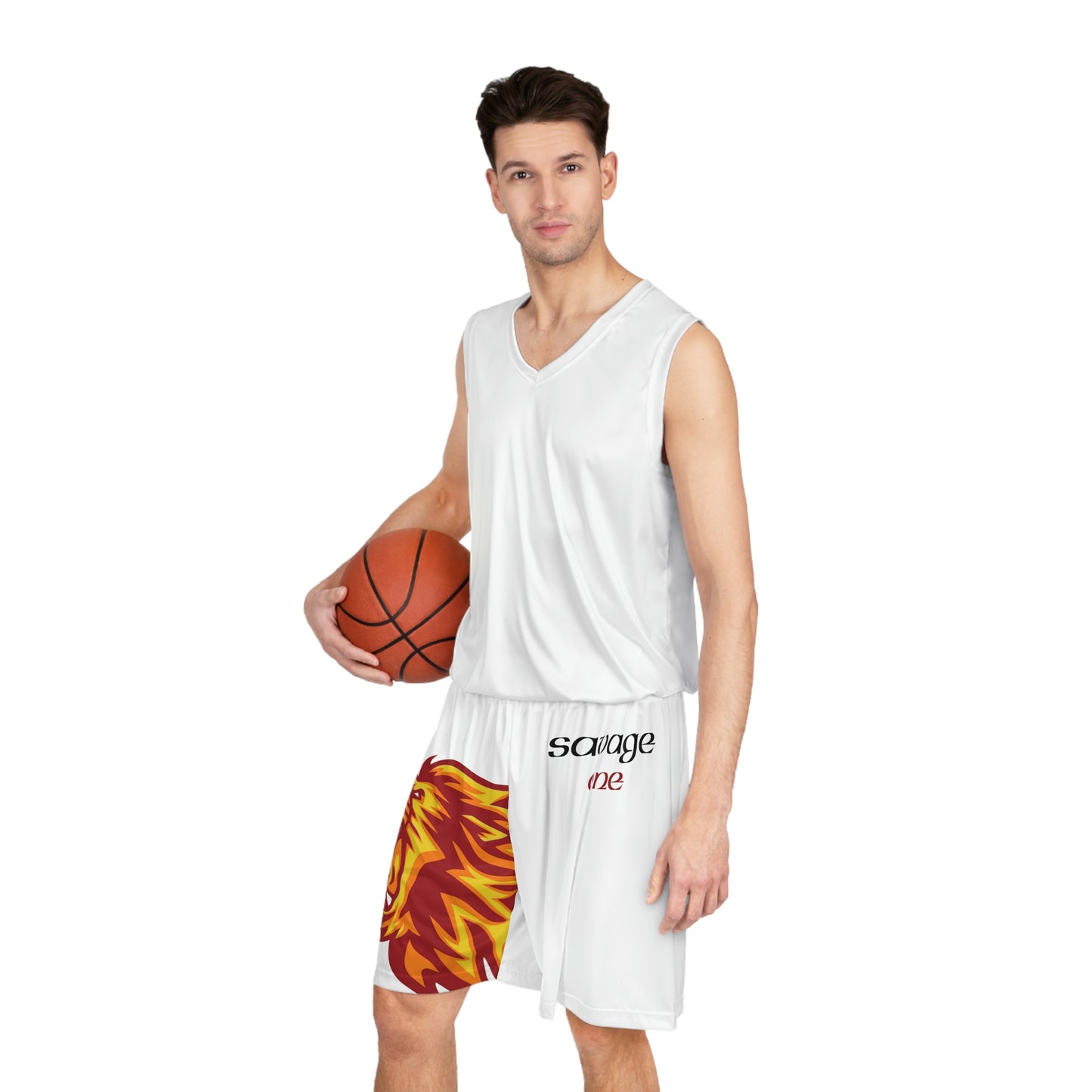 Savage ONE Basketball Shorts (White)