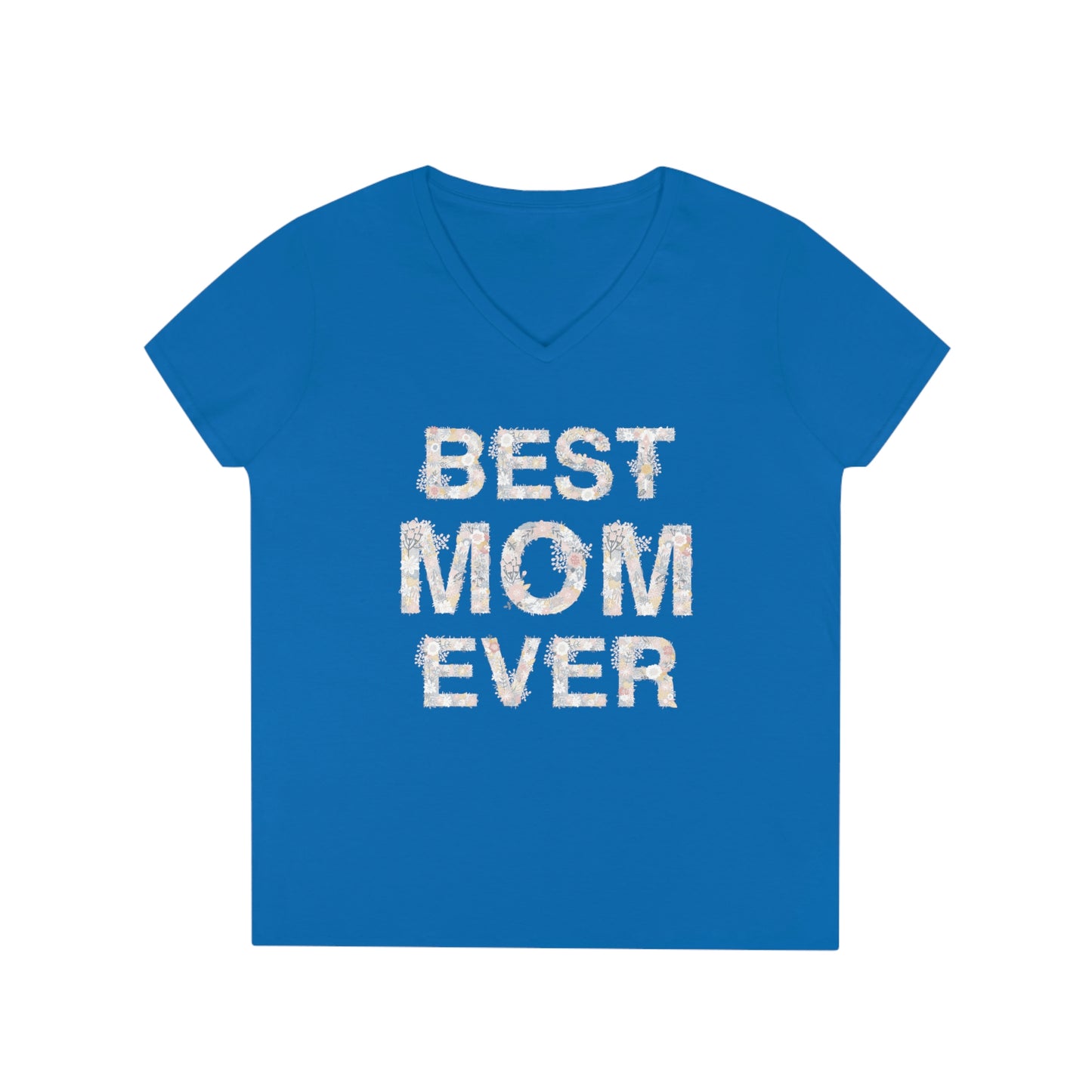 Mother's Day Ladies' V-Neck T-Shirt (Heliconia)