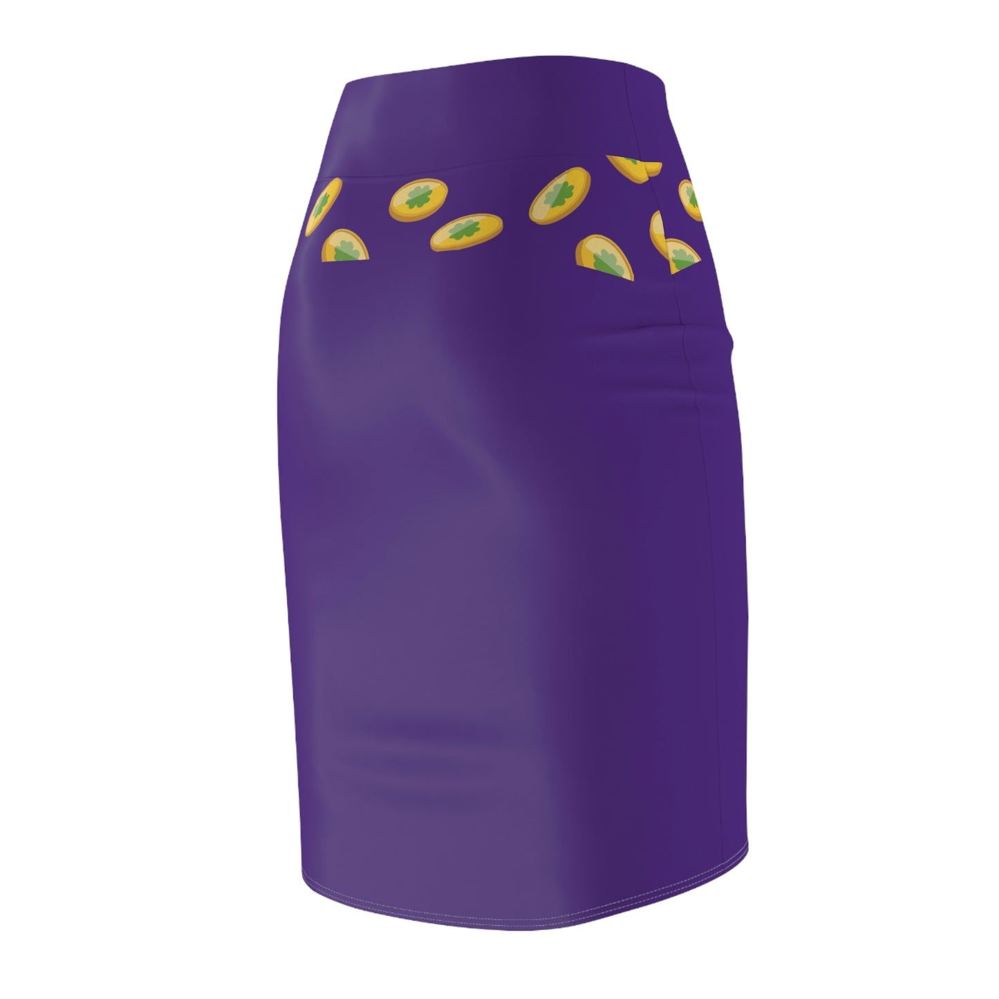 Women's Pencil Skirt (Purple)