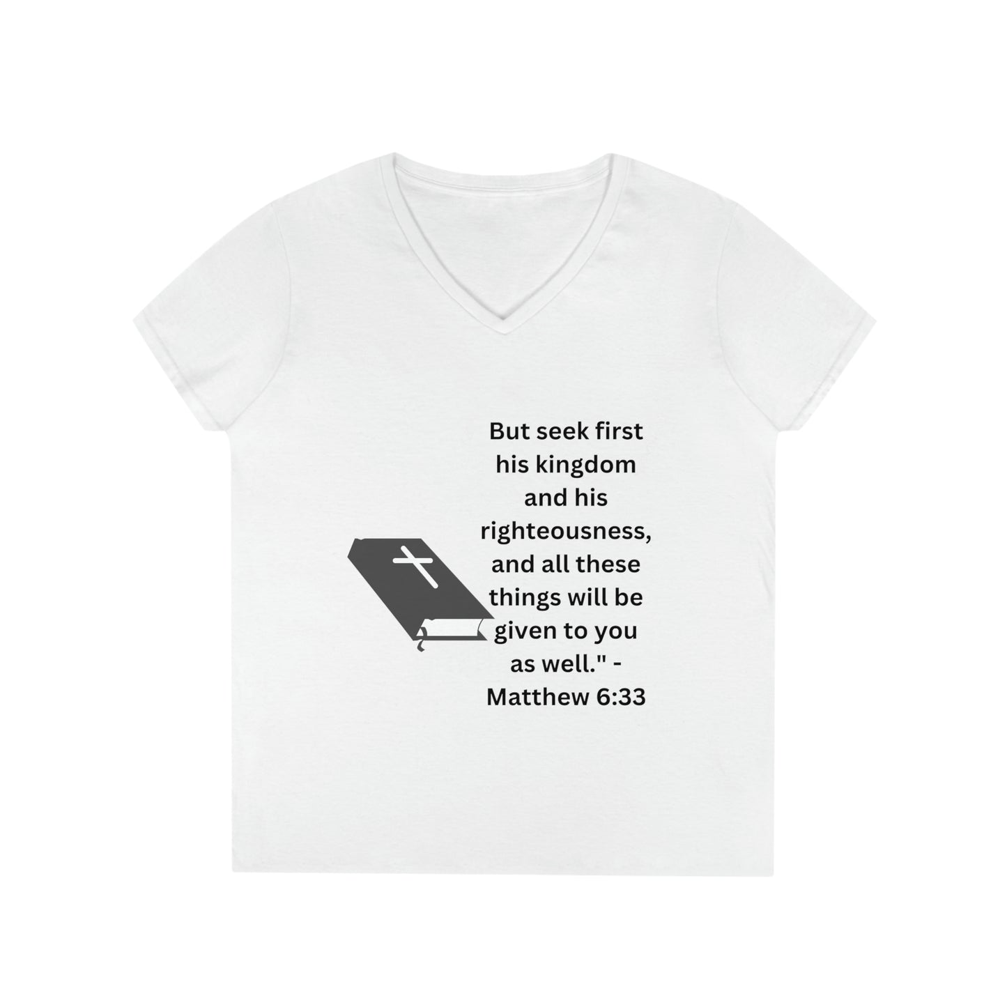 Ladies' Bible V-Neck T-Shirt