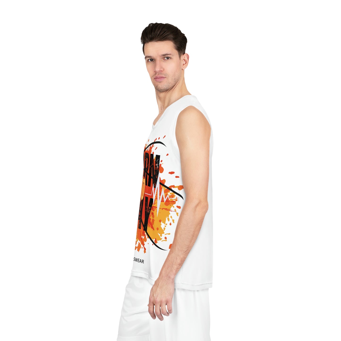 Born to Play Basketball Jersey (White)