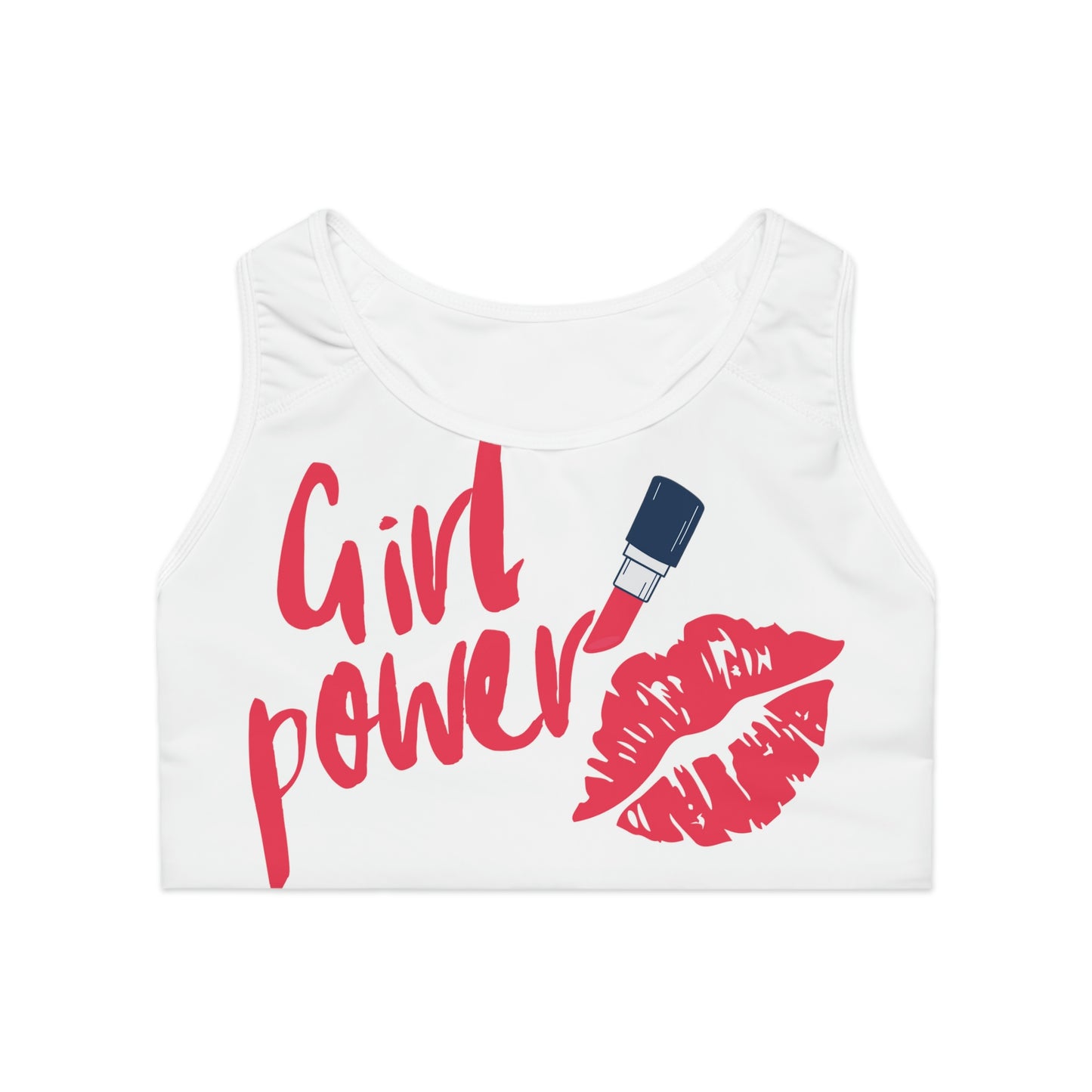 Sports Girl Power Bra (White)