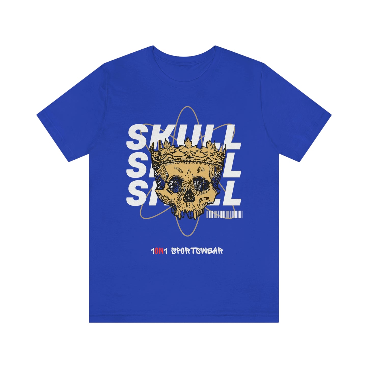 Unisex Skull Jersey Short Sleeve Tee