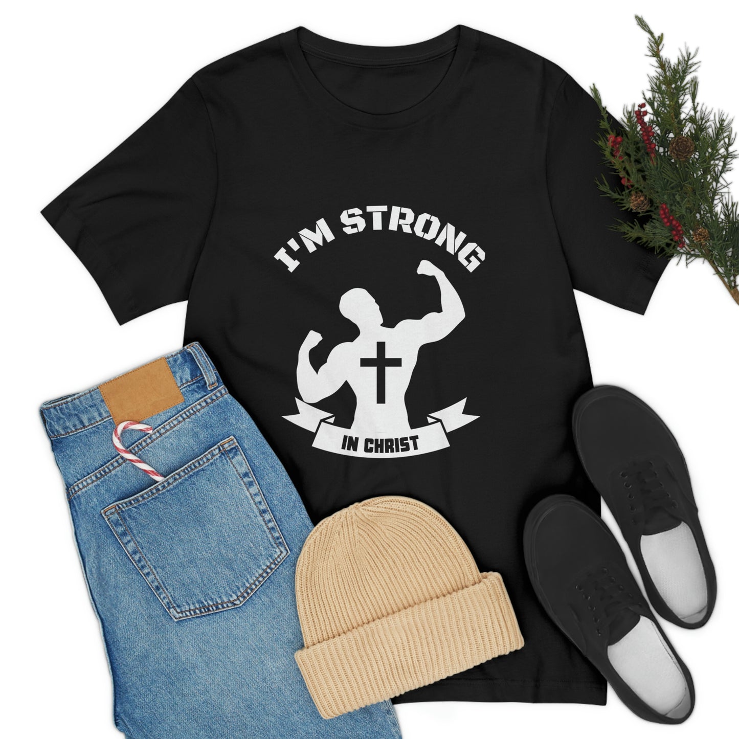 Strong in Christ Jersey Short Sleeve Tee