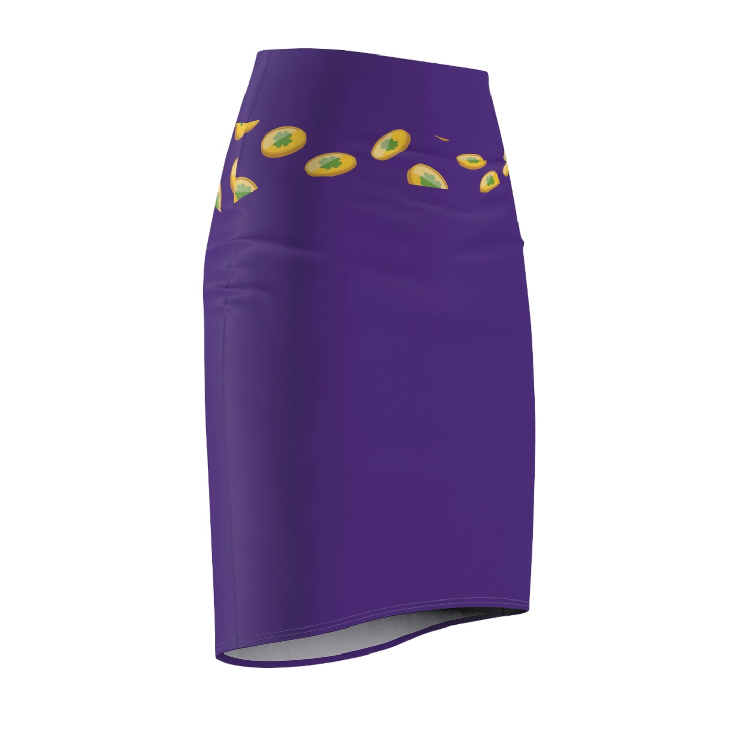 Women's Pencil Skirt (Purple)