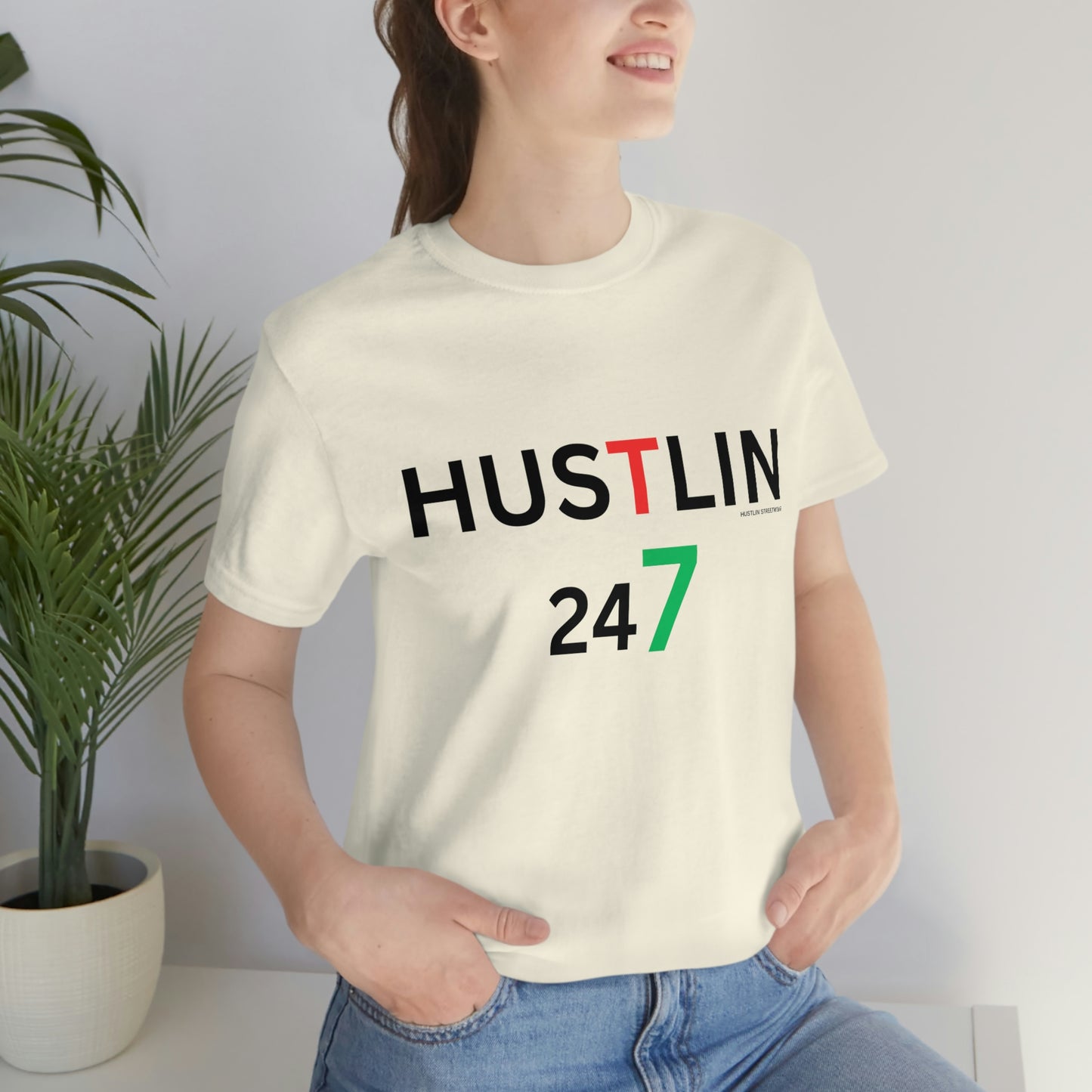 Unisex Hustlin Jersey Short Sleeve Tee