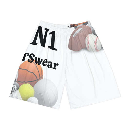 Men’s Sports Shorts (White)