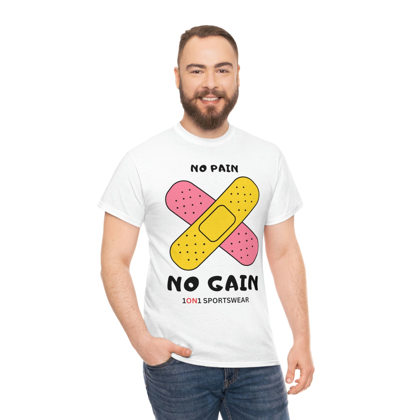 No Pain No Gain Heavy Cotton Tee