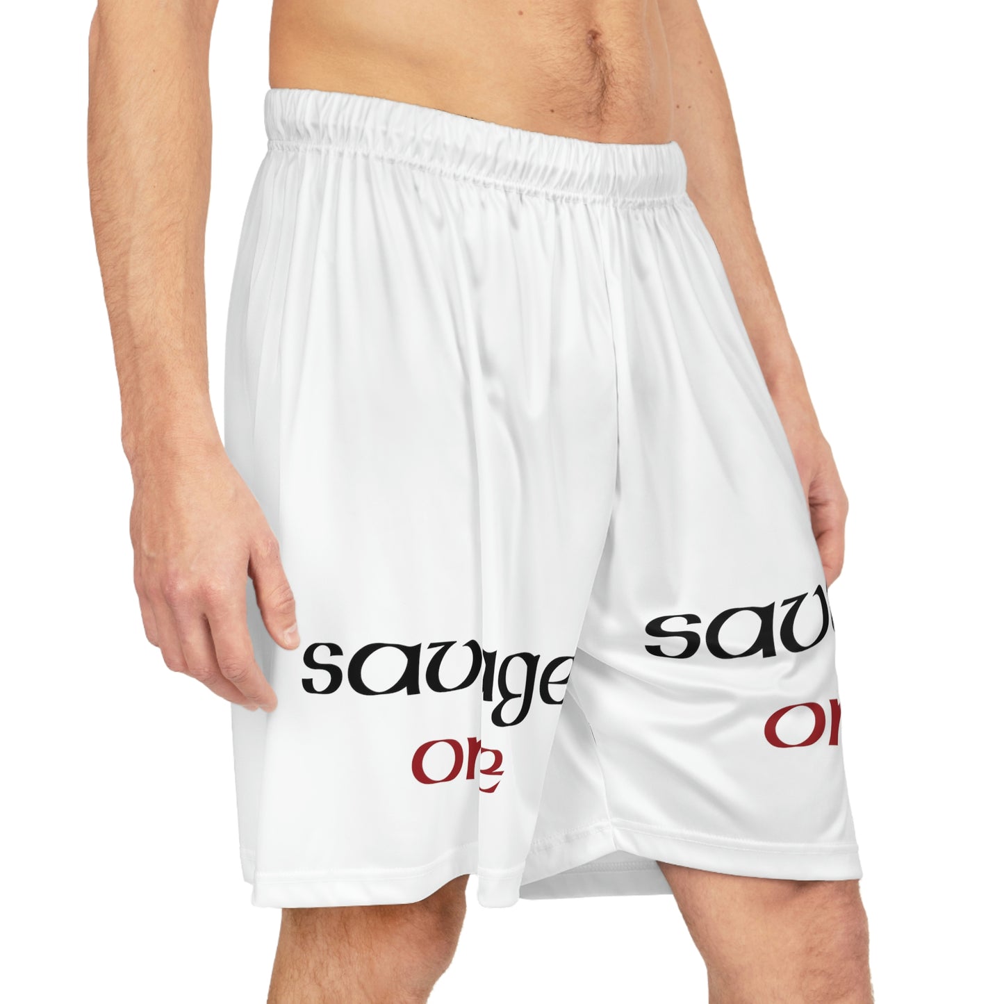 Savage ONE Basketball Shorts (White)