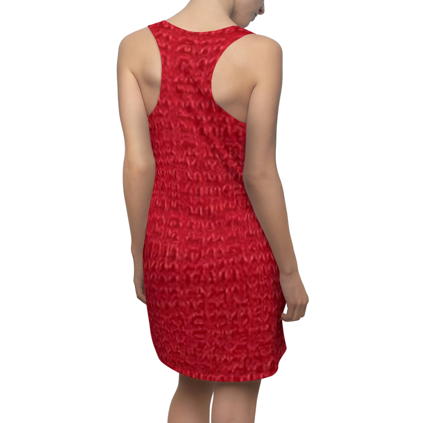 Summer Women's Cut & Sew Racerback Dress (Red)