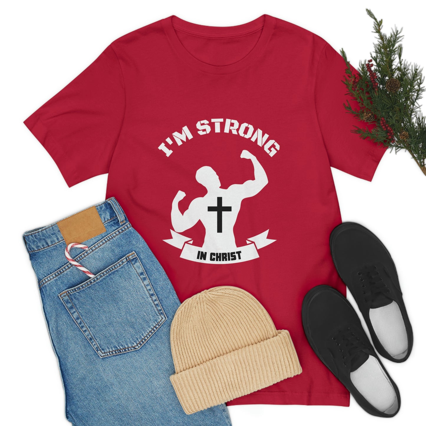 Strong in Christ Jersey Short Sleeve Tee