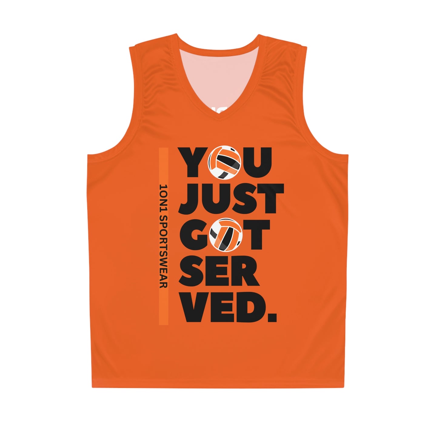 Get Served Basketball Jersey (Orange)