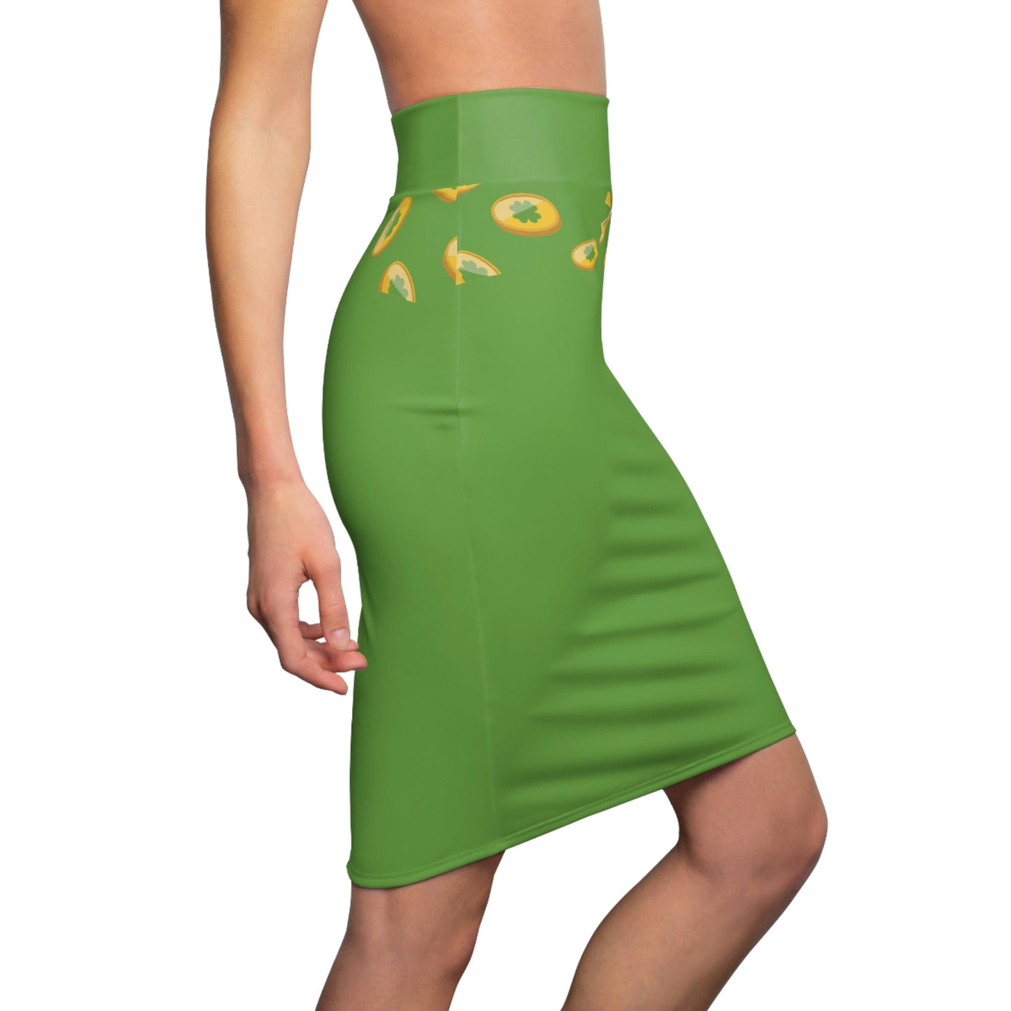 Women's Pencil Skirt (Green)