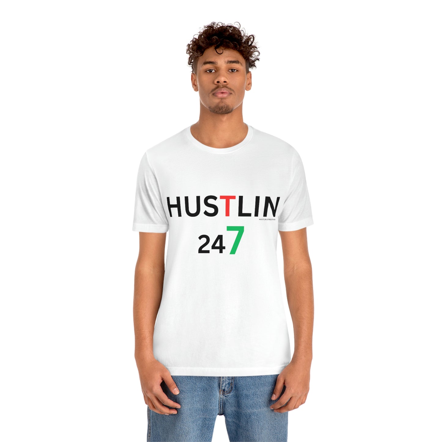 Unisex Hustlin Jersey Short Sleeve Tee