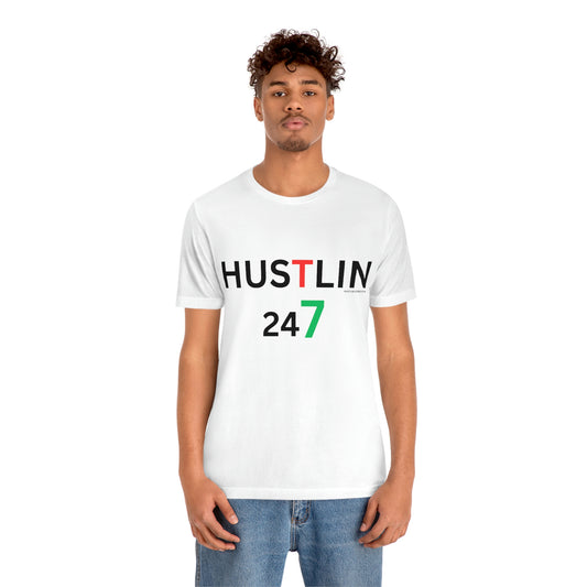 Unisex Hustlin Jersey Short Sleeve Tee