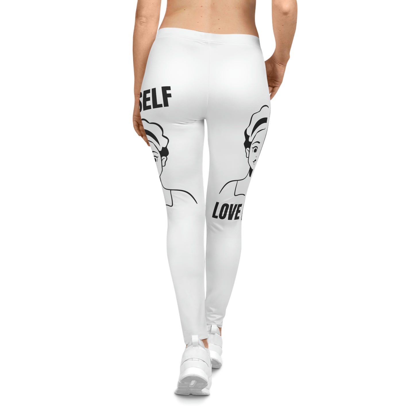 Women's Self Casual Leggings (White)