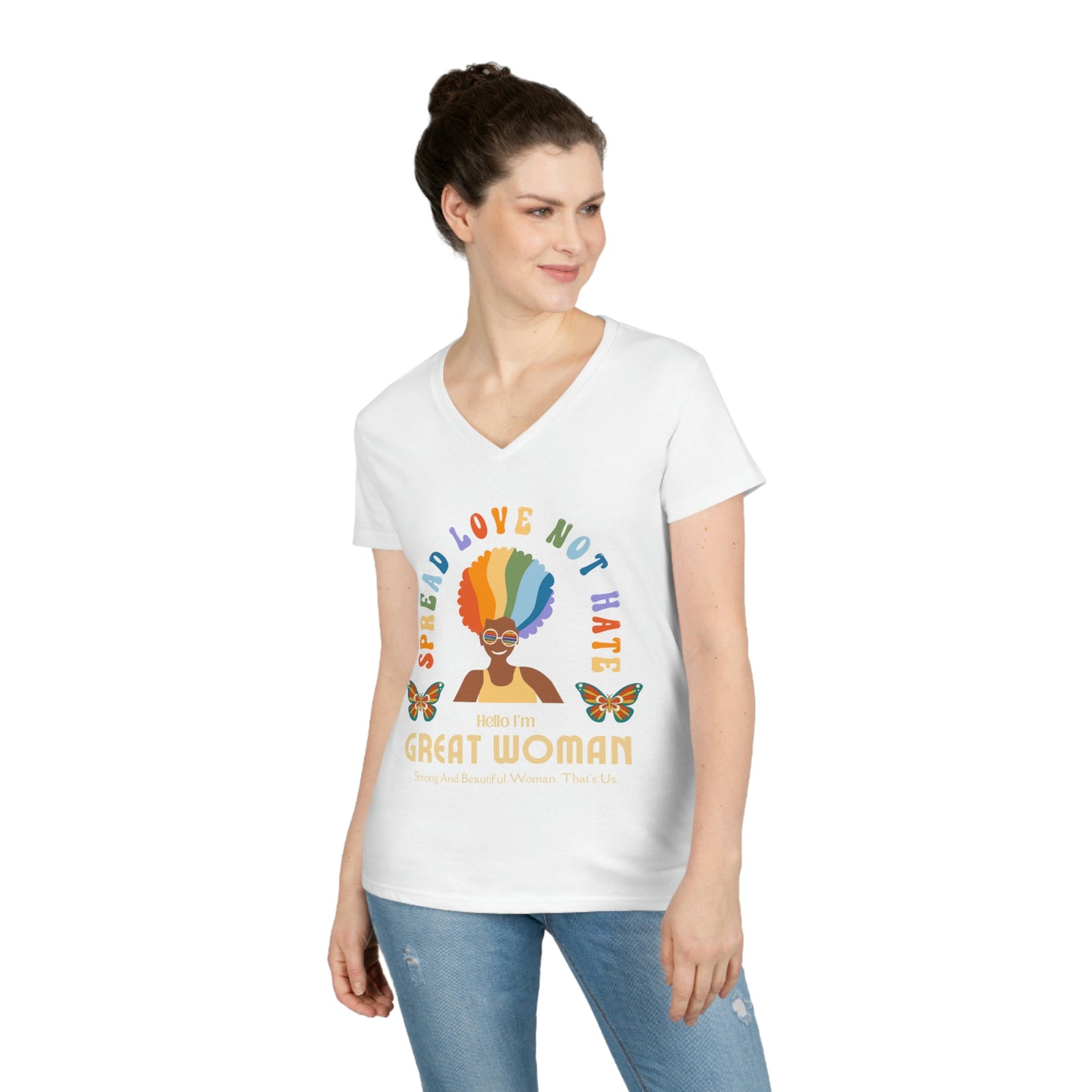 Ladies' Great Women V-Neck T-Shirt