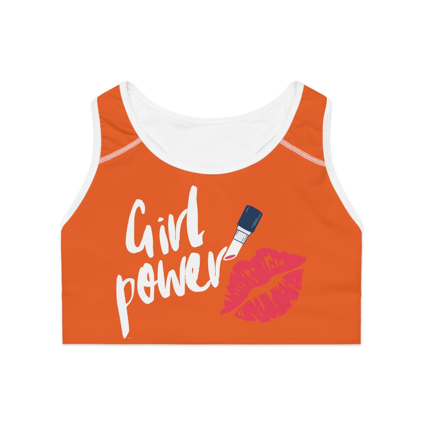 Sports Girl Power Bra (Orange)