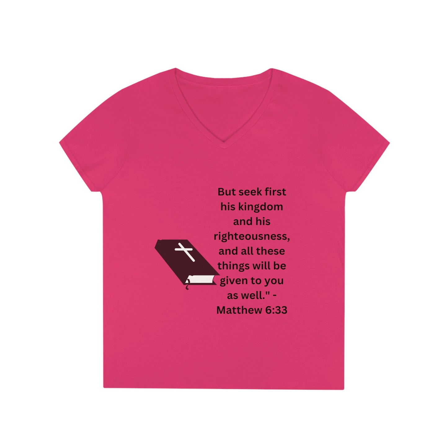 Ladies' Bible V-Neck T-Shirt