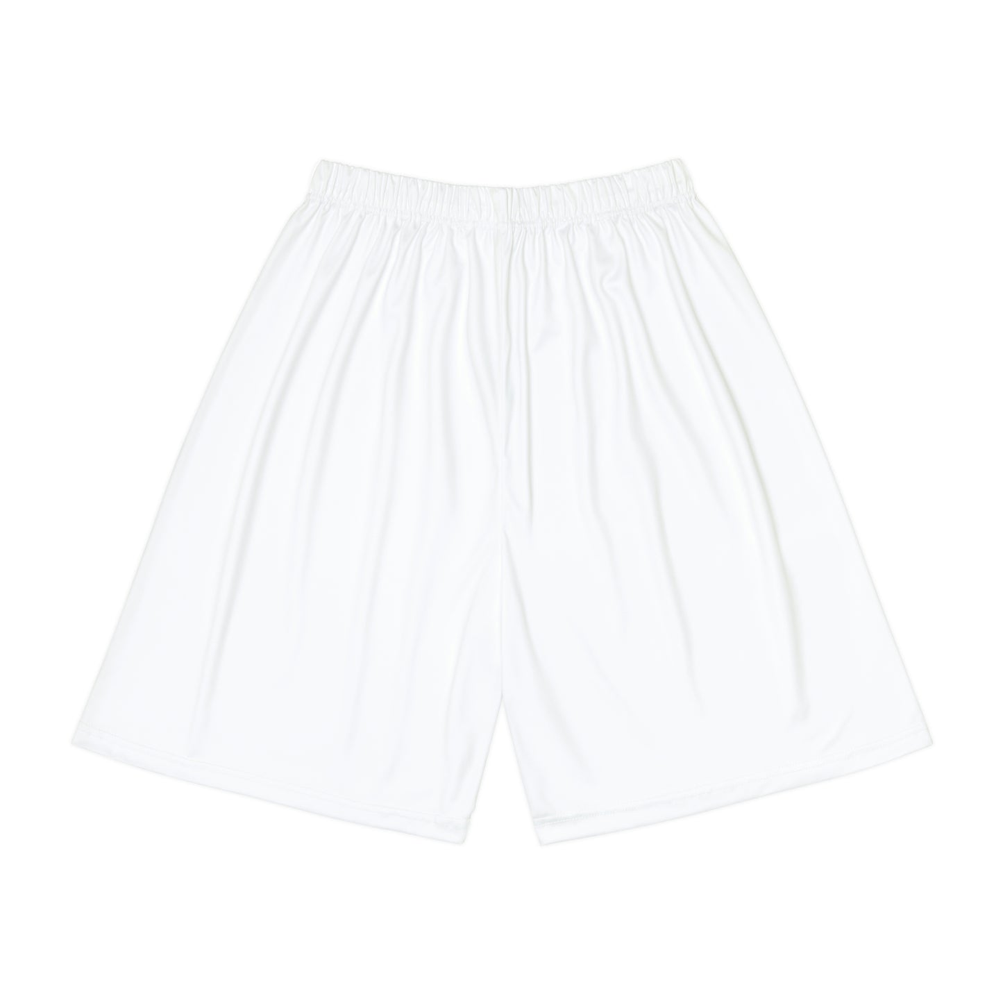 White Men’s Sports Shorts (White/Red)