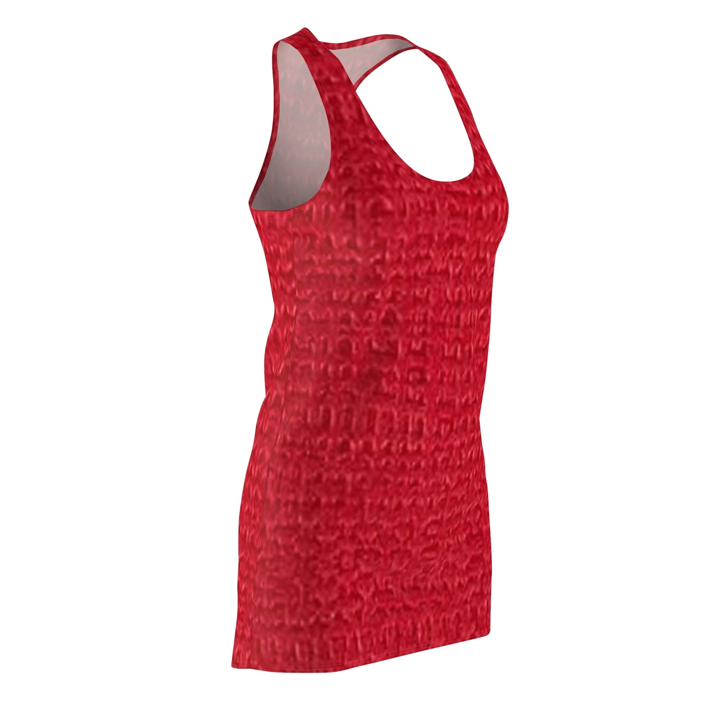 Summer Women's Cut & Sew Racerback Dress (Red)