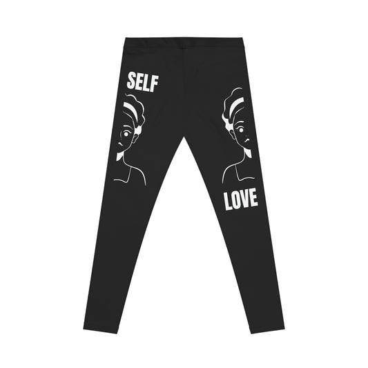 Women's Self Casual Leggings (Black)