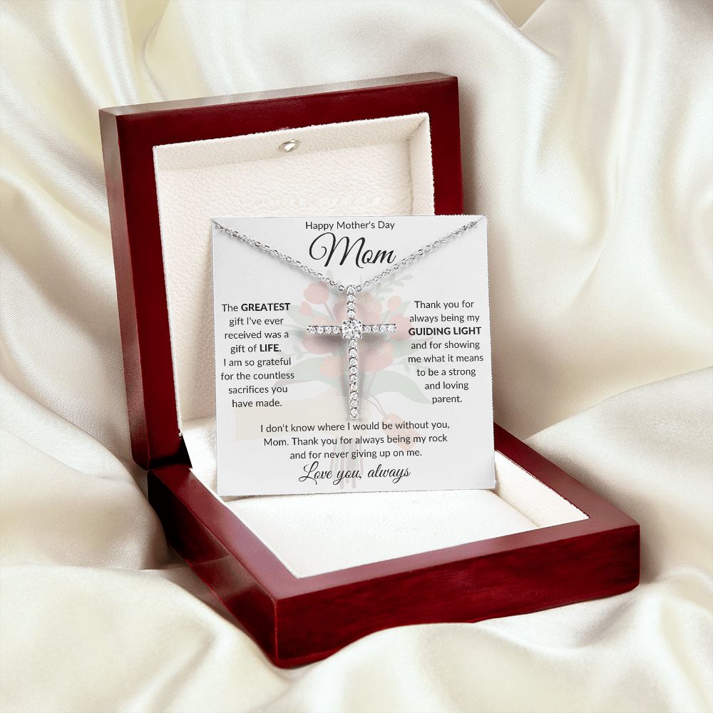 CZ Cross Necklace