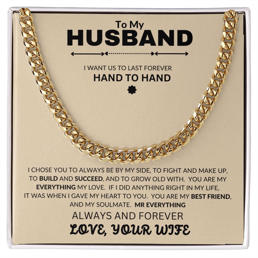 To My Husband | Cuban Link Chain