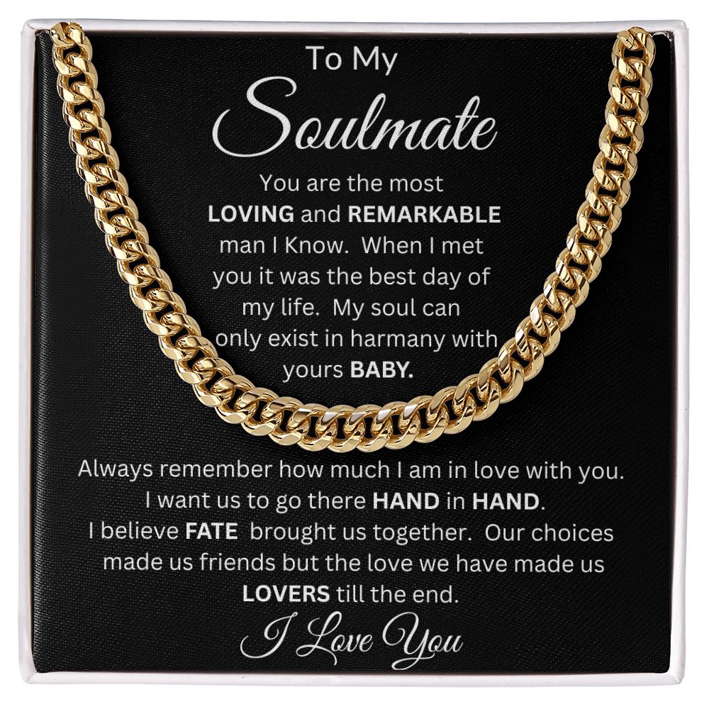 To My Soulmate | Cuban Link Chain
