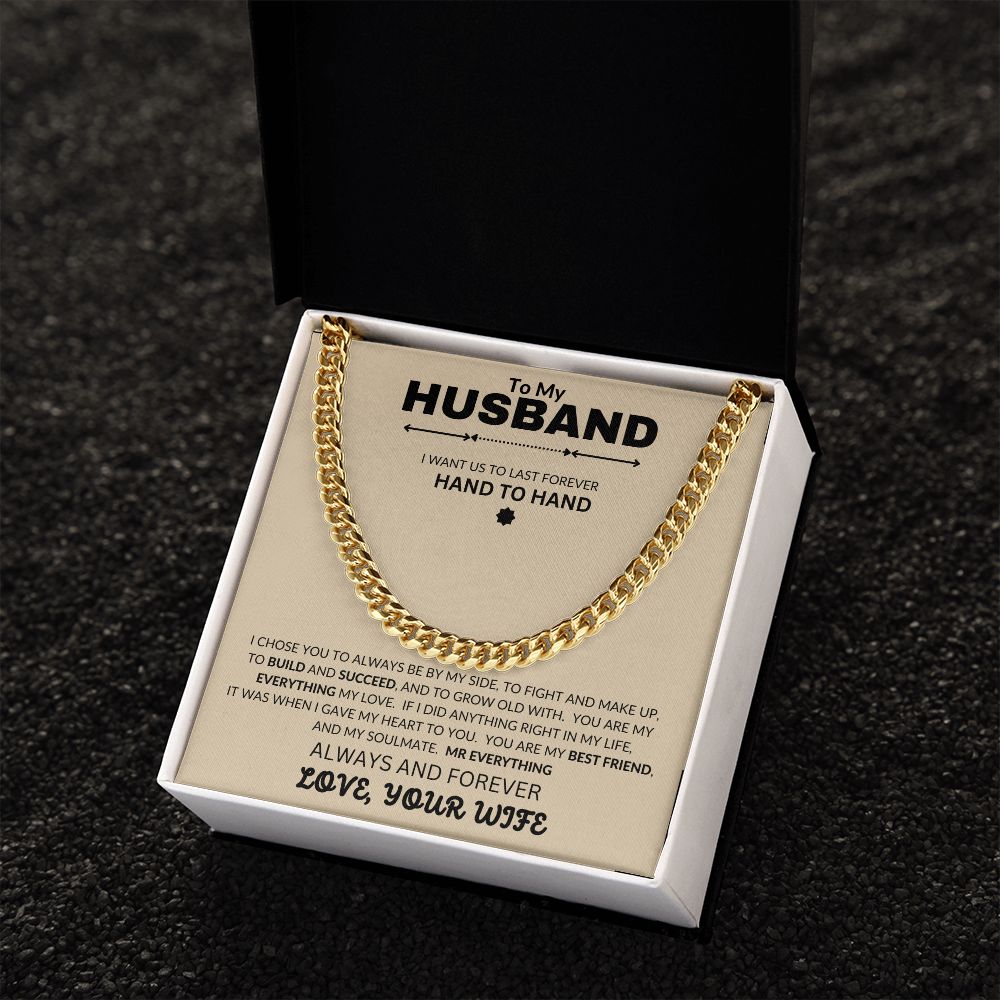 To My Husband | Cuban Link Chain