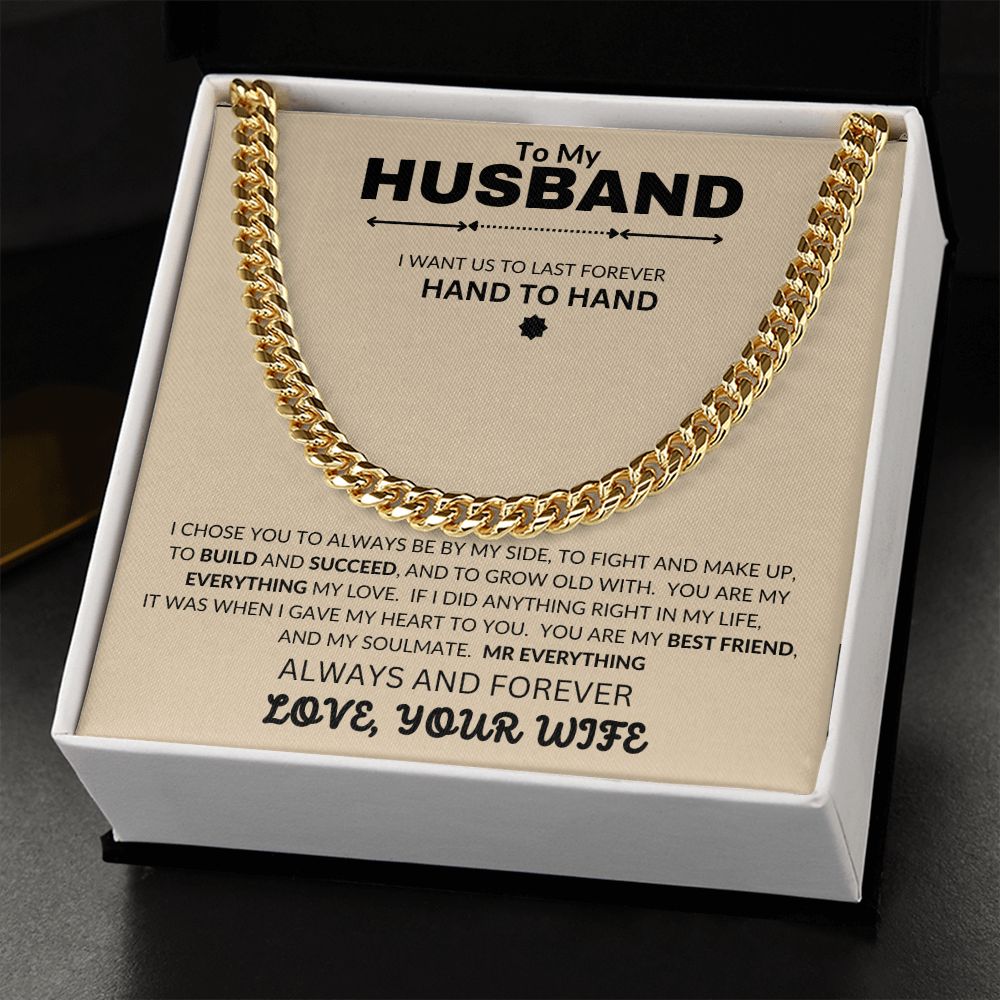 To My Husband | Cuban Link Chain