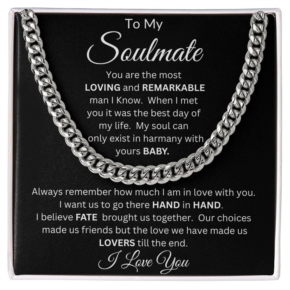 To My Soulmate | Cuban Link Chain