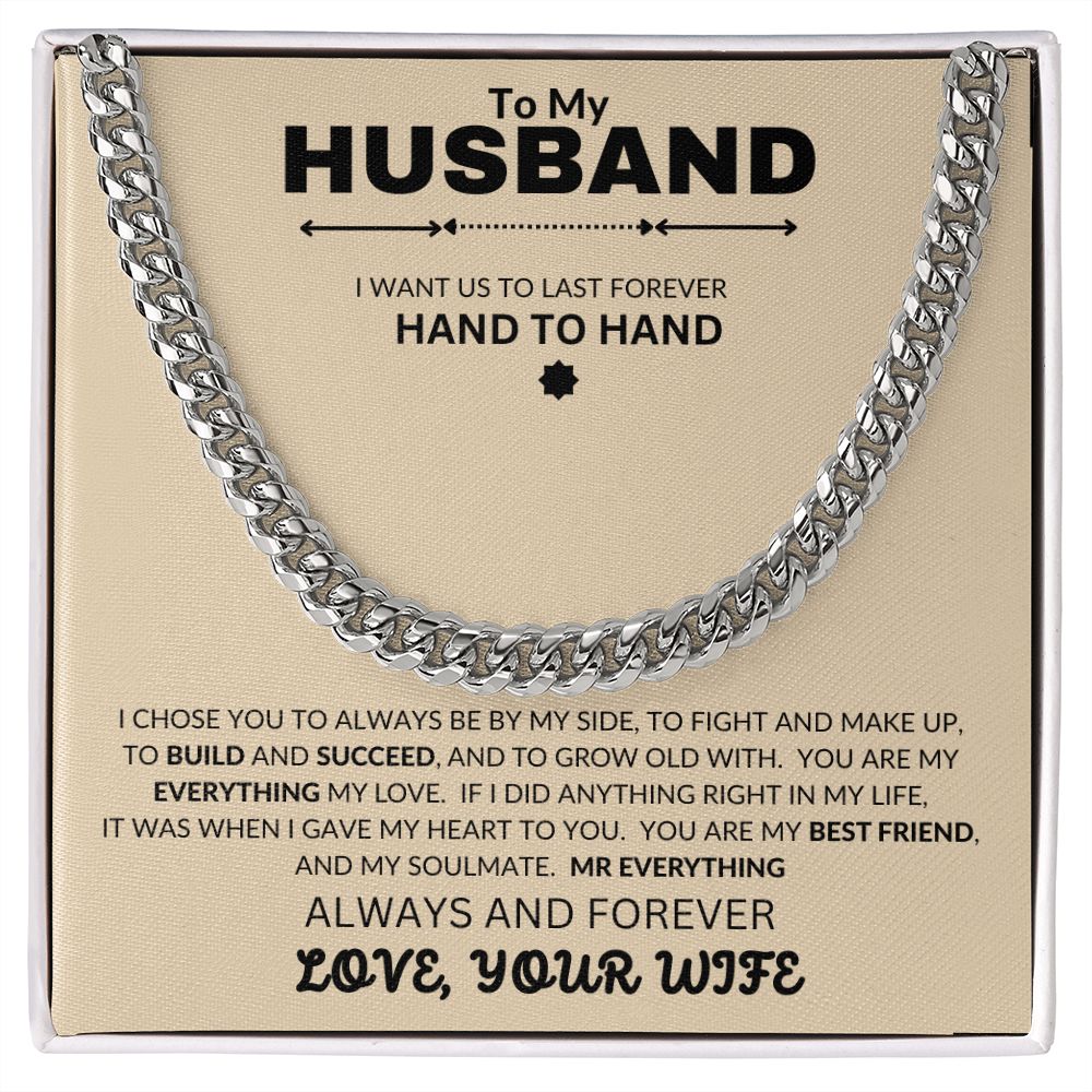 To My Husband | Cuban Link Chain