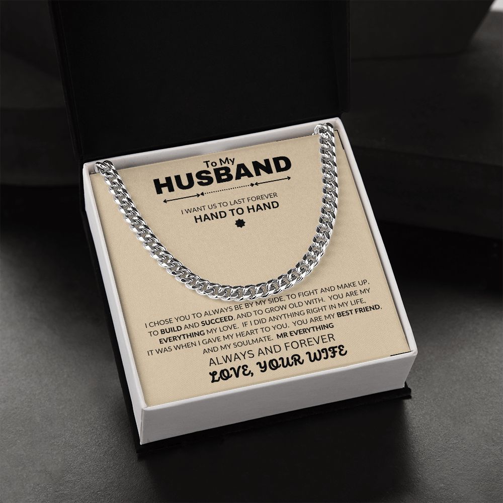 To My Husband | Cuban Link Chain