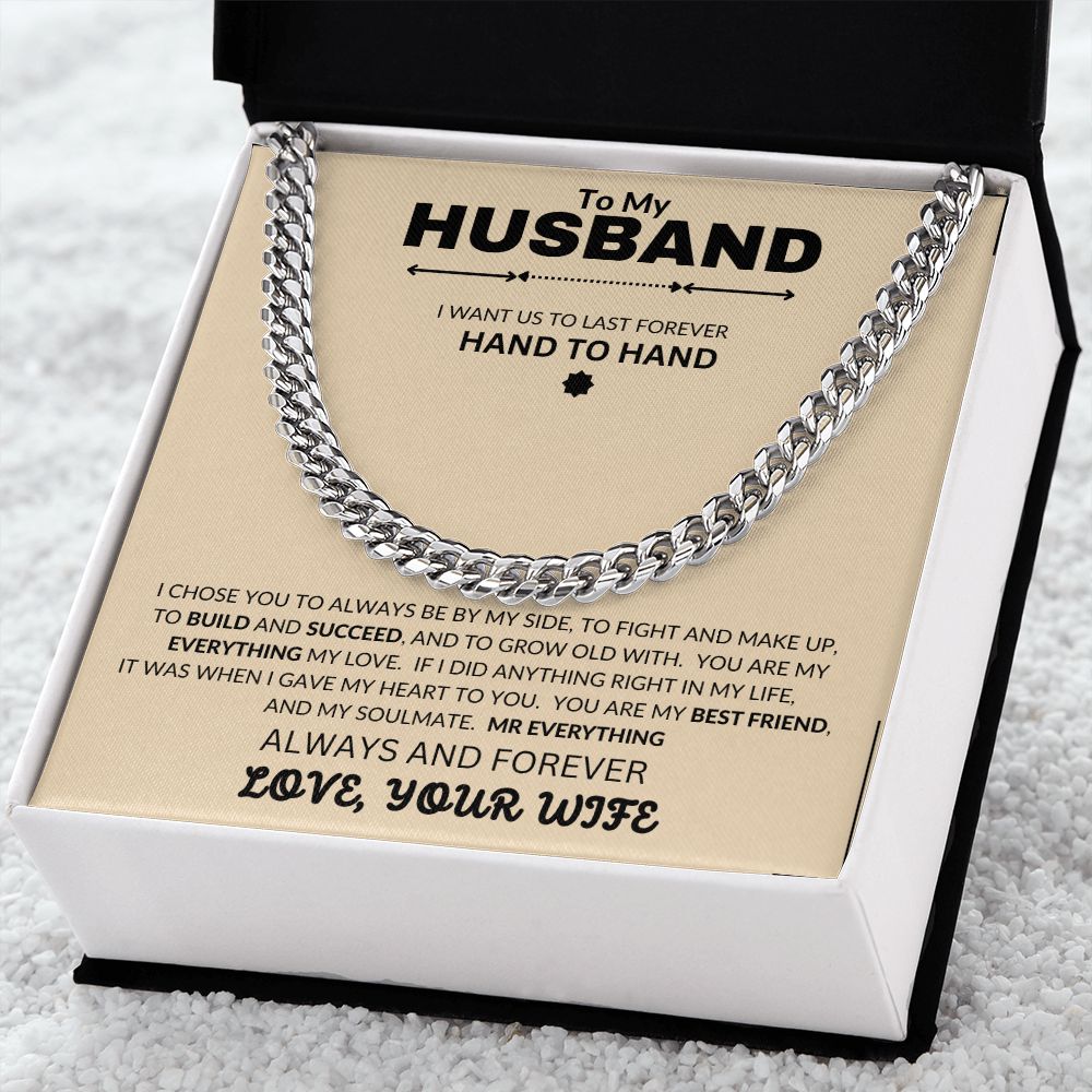 To My Husband | Cuban Link Chain