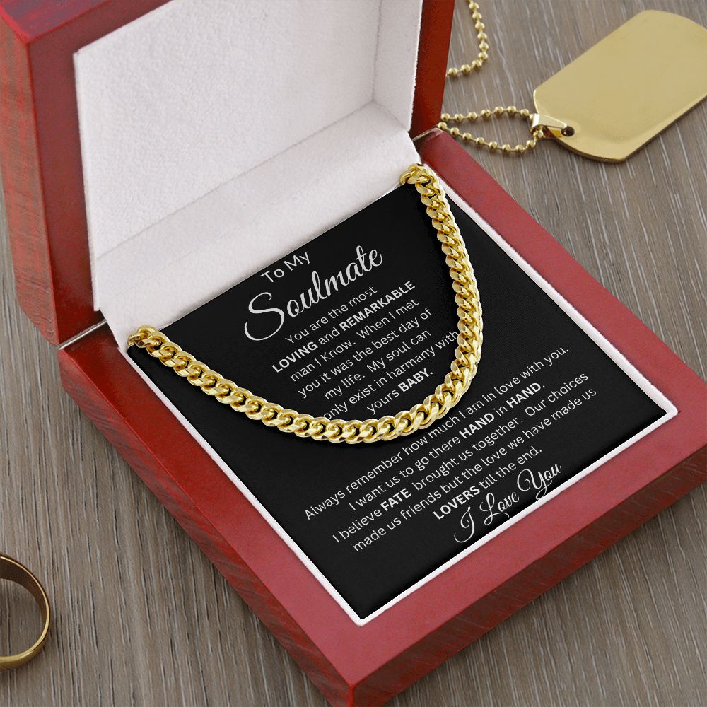 To My Soulmate | Cuban Link Chain