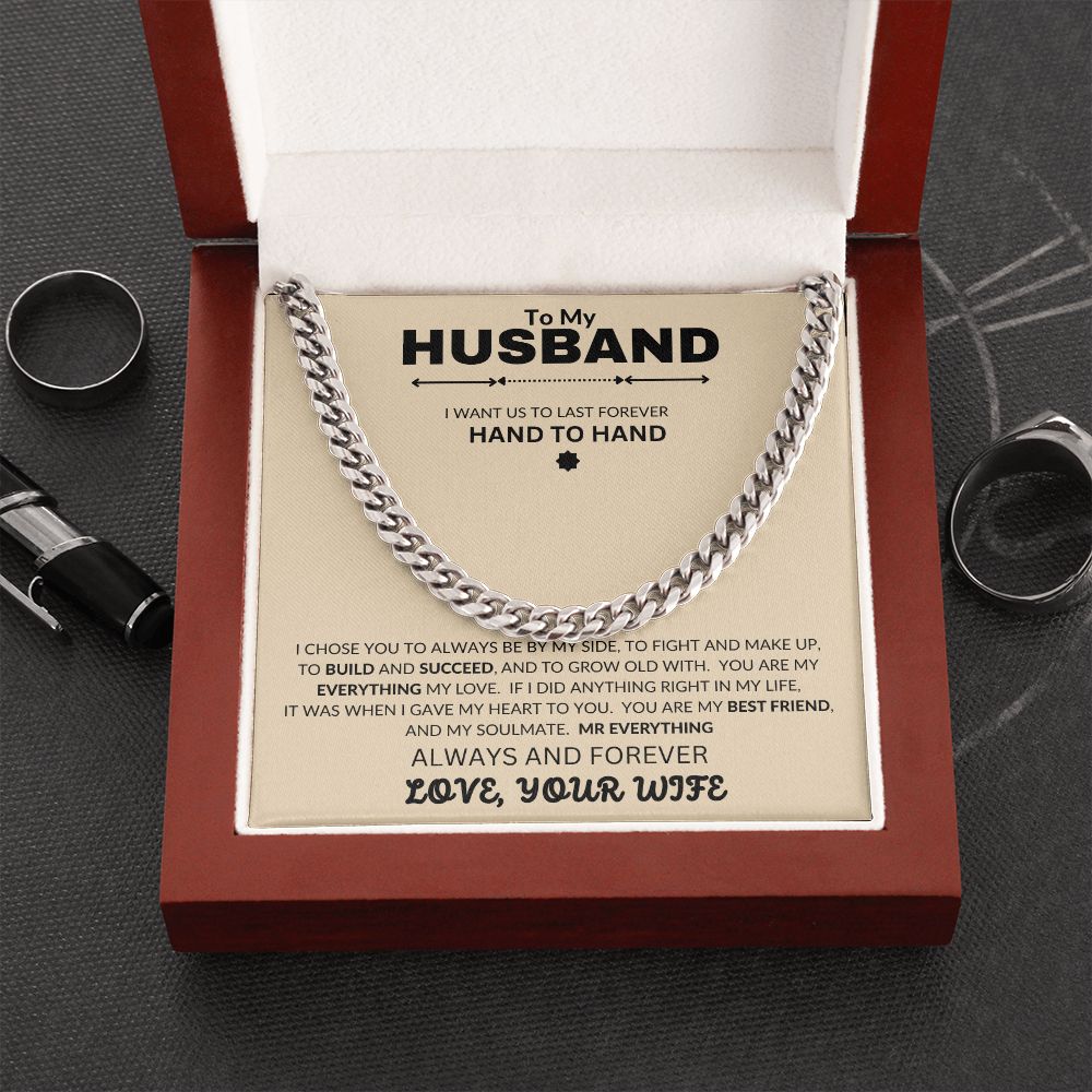 To My Husband | Cuban Link Chain